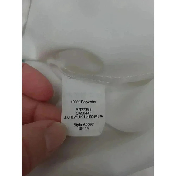 J. Crew Blouse Women's Size Small Long Sleeve 1/4 Button Down Floral Design - Picture 5 of 7